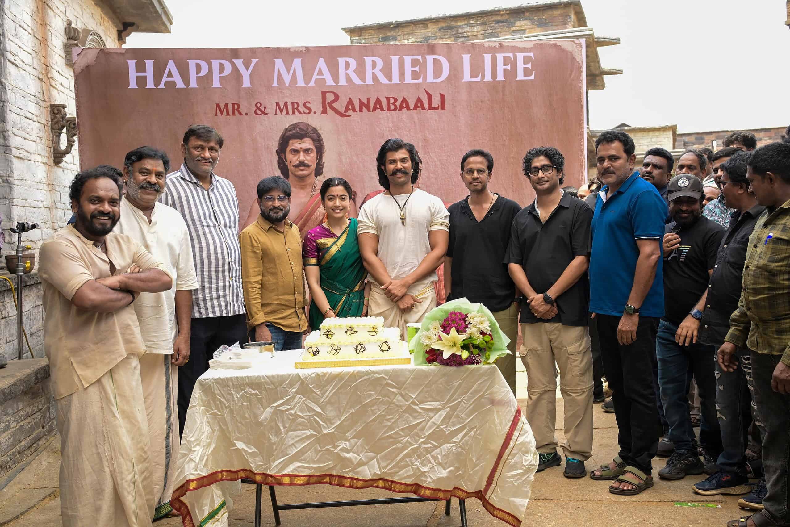 Ranabaali Sets Turn Wedding Celebration as Vijay-Rashmika Return Post-Marriage