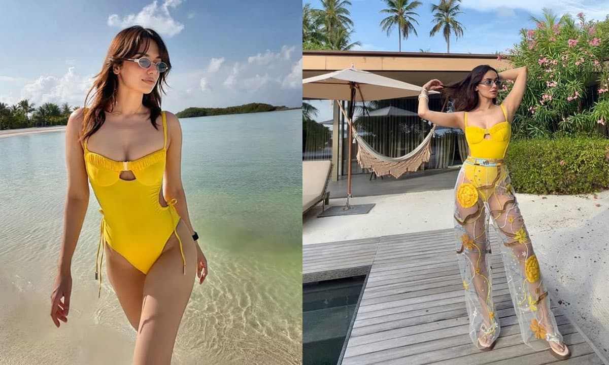 Manushi Chhillar's Yellow Bikini Photos Break Internet During Island Vacation