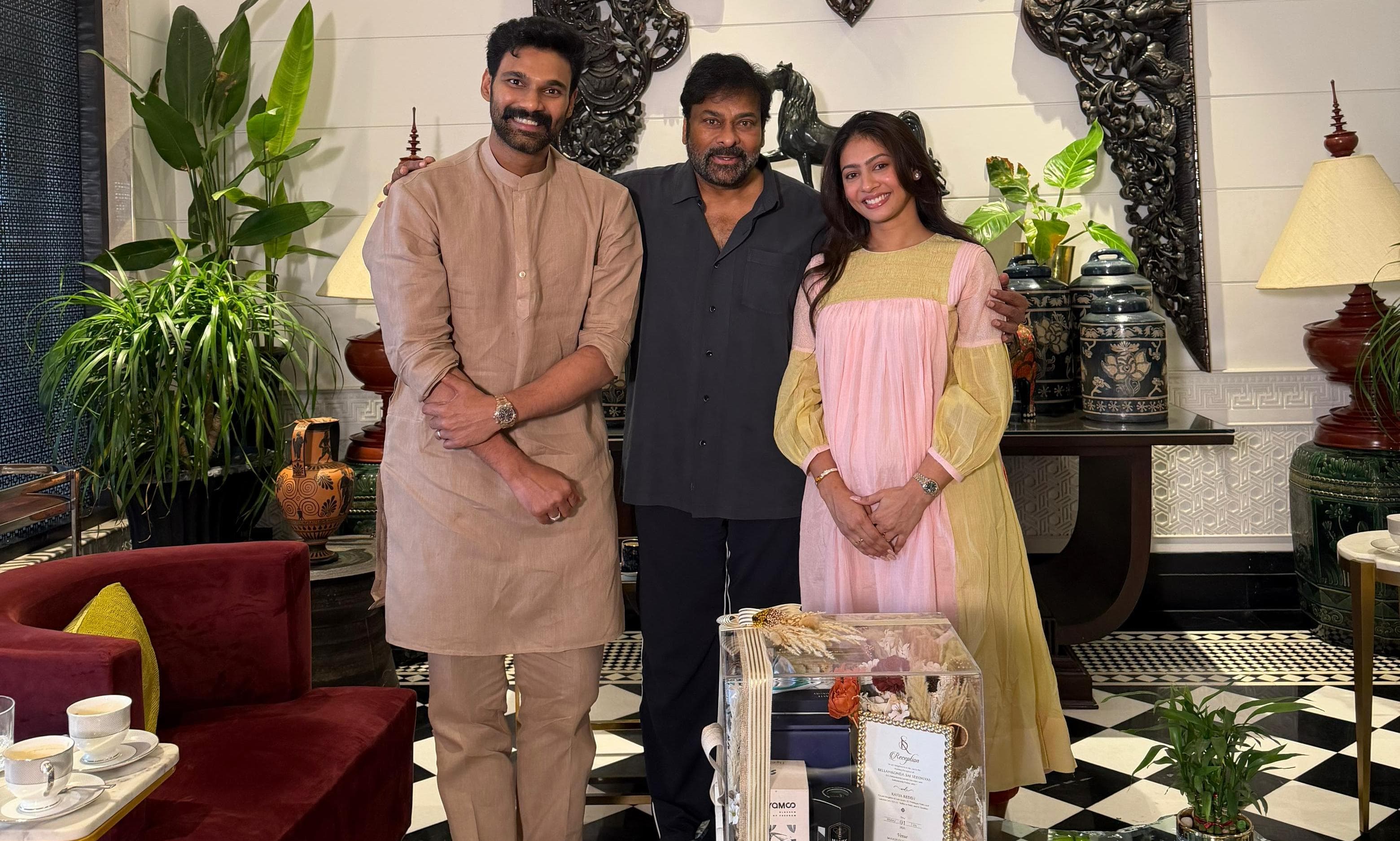 Sai Sreenivas Personally Invites Megastar Chiranjeevi to His Grand Tirupati Wedding