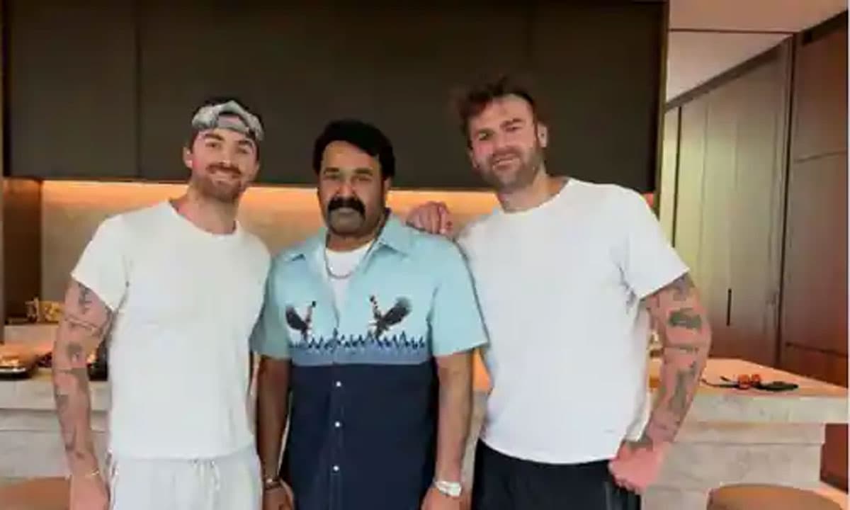Mohanlal's Dallas Meet with The Chainsmokers Sparks Global Collaboration Dreams