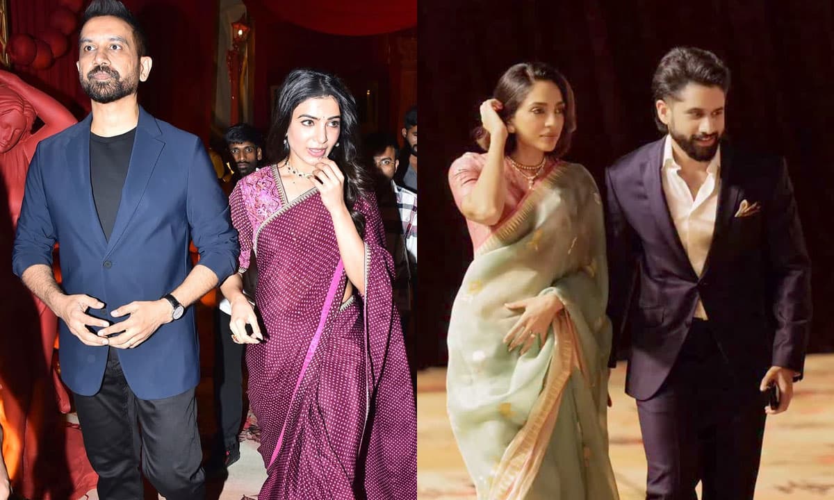 Ex-Couple at Same Wedding: Chaitanya-Sobhita, Samantha-Raj Attend Star Producer's Reception