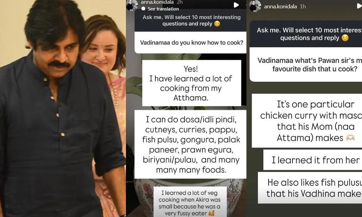Anna Lezhneva Opens Up About Pawan Kalyan's Food Preferences in Instagram Chat