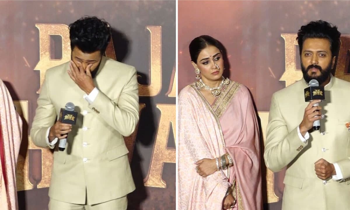 Riteish Deshmukh Breaks Down Remembering Father at Raja Shivaji Trailer Launch