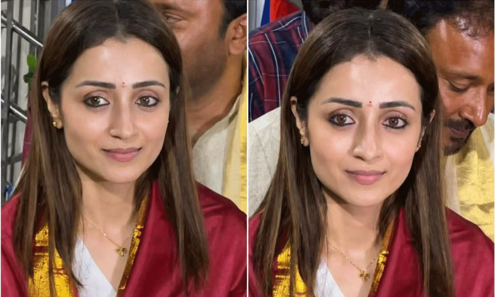 Trisha Marks 43rd Birthday at Tirumala as Vijay's TVK Creates Election Waves